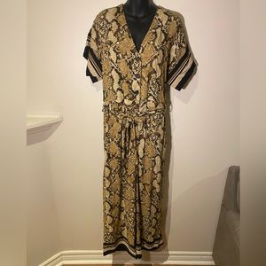 Snake print jumpsuit